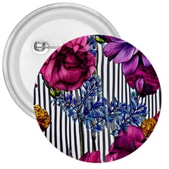 Dazzling Watercolor Flowers 3  Buttons by GardenOfOphir