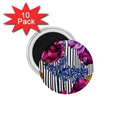 Dazzling Watercolor Flowers 1 75  Magnets (10 Pack)  by GardenOfOphir