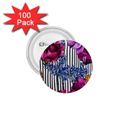 Dazzling Watercolor Flowers 1 75  Buttons (100 Pack)  by GardenOfOphir