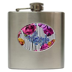 Dazzling Watercolor Flowers Hip Flask (6 Oz) by GardenOfOphir