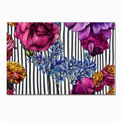 Dazzling Watercolor Flowers Postcard 4 x 6  (pkg Of 10) by GardenOfOphir