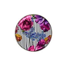 Dazzling Watercolor Flowers Hat Clip Ball Marker by GardenOfOphir