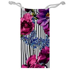 Dazzling Watercolor Flowers Jewelry Bag by GardenOfOphir