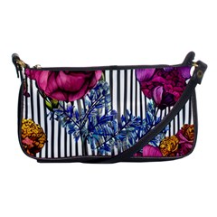 Dazzling Watercolor Flowers Shoulder Clutch Bag by GardenOfOphir