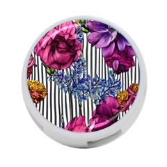 Dazzling Watercolor Flowers 4-port Usb Hub (one Side) by GardenOfOphir