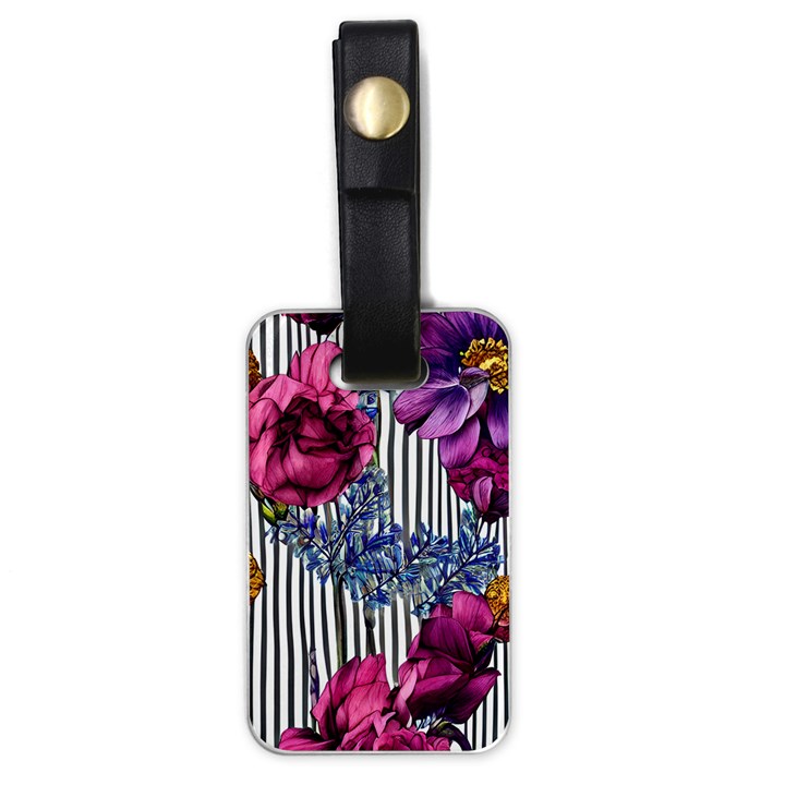 Dazzling Watercolor Flowers Luggage Tag (one side)