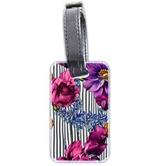 Dazzling Watercolor Flowers Luggage Tag (two Sides) by GardenOfOphir