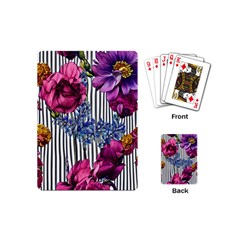 Dazzling Watercolor Flowers Playing Cards Single Design (mini) by GardenOfOphir