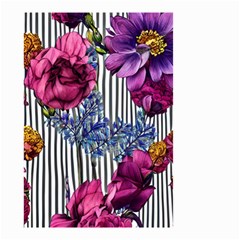 Dazzling Watercolor Flowers Small Garden Flag (two Sides) by GardenOfOphir