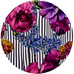 Dazzling Watercolor Flowers Uv Print Round Tile Coaster