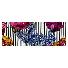 Dazzling Watercolor Flowers Banner And Sign 8  X 3  by GardenOfOphir