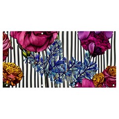 Dazzling Watercolor Flowers Banner And Sign 8  X 4  by GardenOfOphir