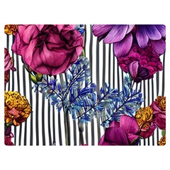 Dazzling Watercolor Flowers Premium Plush Fleece Blanket (extra Small)