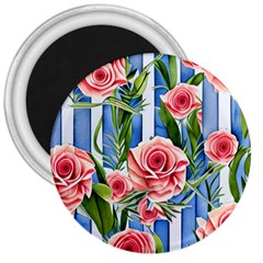 Chic Watercolor Flowers 3  Magnets by GardenOfOphir