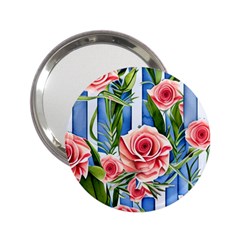 Chic Watercolor Flowers 2 25  Handbag Mirrors by GardenOfOphir