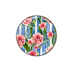 Chic watercolor flowers Hat Clip Ball Marker Front