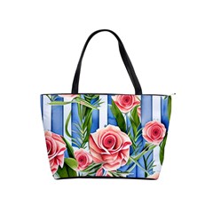 Chic watercolor flowers Classic Shoulder Handbag