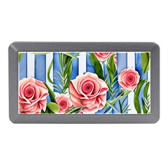 Chic Watercolor Flowers Memory Card Reader (mini) by GardenOfOphir