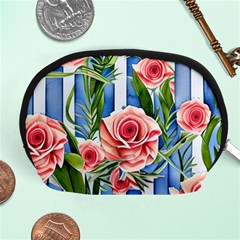 Chic Watercolor Flowers Accessory Pouch (medium) by GardenOfOphir