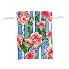 Chic watercolor flowers Lightweight Drawstring Pouch (S)