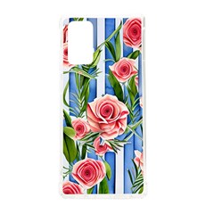 Chic Watercolor Flowers Samsung Galaxy Note 20 Tpu Uv Case by GardenOfOphir