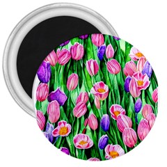 Combined Watercolor Flowers 3  Magnets by GardenOfOphir