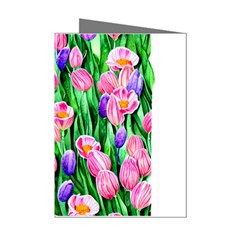 Combined Watercolor Flowers Mini Greeting Cards (pkg Of 8) by GardenOfOphir