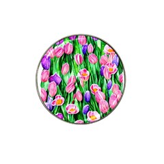 Combined Watercolor Flowers Hat Clip Ball Marker (4 Pack) by GardenOfOphir