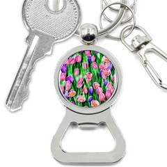 Combined Watercolor Flowers Bottle Opener Key Chain by GardenOfOphir