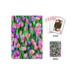 Combined watercolor flowers Playing Cards Single Design (Mini) Back