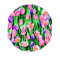 Combined Watercolor Flowers Mini Round Pill Box (pack Of 3) by GardenOfOphir