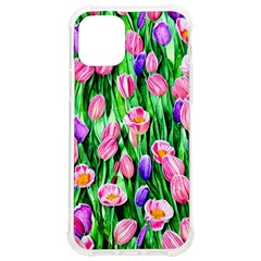 Combined Watercolor Flowers Iphone 12/12 Pro Tpu Uv Print Case by GardenOfOphir