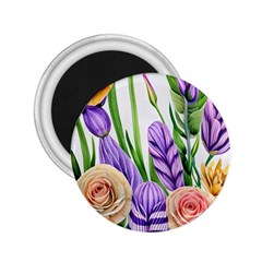 Classy Watercolor Flowers 2 25  Magnets by GardenOfOphir