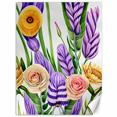 Classy Watercolor Flowers Canvas 36  X 48  by GardenOfOphir