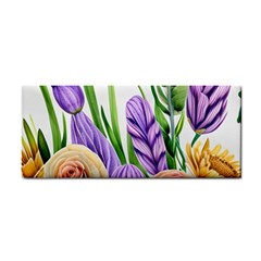 Classy Watercolor Flowers Hand Towel by GardenOfOphir