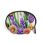 Classy watercolor flowers Accessory Pouch (Small) Front