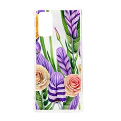 Classy Watercolor Flowers Samsung Galaxy Note 20 Tpu Uv Case by GardenOfOphir