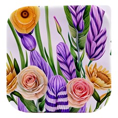 Classy Watercolor Flowers Stacked Food Storage Container by GardenOfOphir