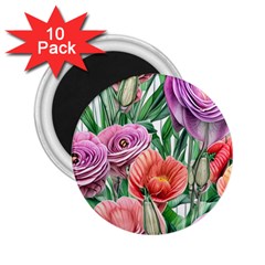 Captivating Watercolor Flowers 2 25  Magnets (10 Pack)  by GardenOfOphir