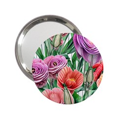 Captivating Watercolor Flowers 2 25  Handbag Mirrors by GardenOfOphir