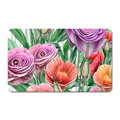 Captivating Watercolor Flowers Magnet (rectangular) by GardenOfOphir