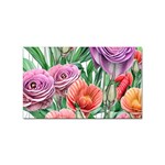 Captivating Watercolor Flowers Sticker Rectangular (10 pack) Front