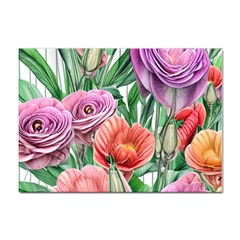 Captivating Watercolor Flowers Sticker A4 (10 Pack) by GardenOfOphir