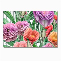 Captivating Watercolor Flowers Postcard 4 x 6  (pkg Of 10) by GardenOfOphir