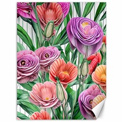 Captivating Watercolor Flowers Canvas 36  X 48  by GardenOfOphir