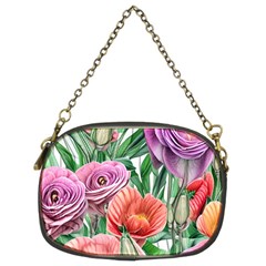 Captivating Watercolor Flowers Chain Purse (two Sides) by GardenOfOphir