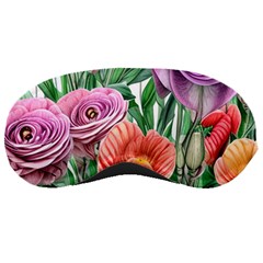 Captivating Watercolor Flowers Sleeping Mask by GardenOfOphir