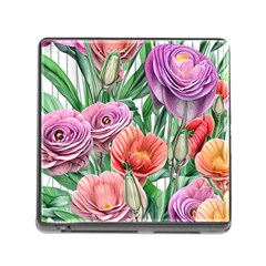 Captivating Watercolor Flowers Memory Card Reader (square 5 Slot) by GardenOfOphir