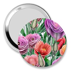 Captivating Watercolor Flowers 3  Handbag Mirrors by GardenOfOphir