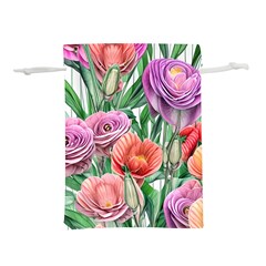 Captivating Watercolor Flowers Lightweight Drawstring Pouch (s) by GardenOfOphir